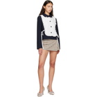Sandy Liang Navy & White Winslow Jacket