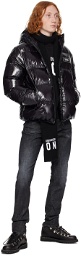 Dsquared2 Black Quilted Down Jacket