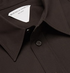 Bottega Veneta - Slim-Fit Cotton-Blend Poplin Shirt - Brown