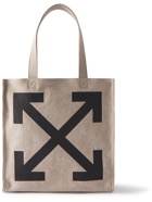 Off-White - Quote Logo-Print Canvas Tote