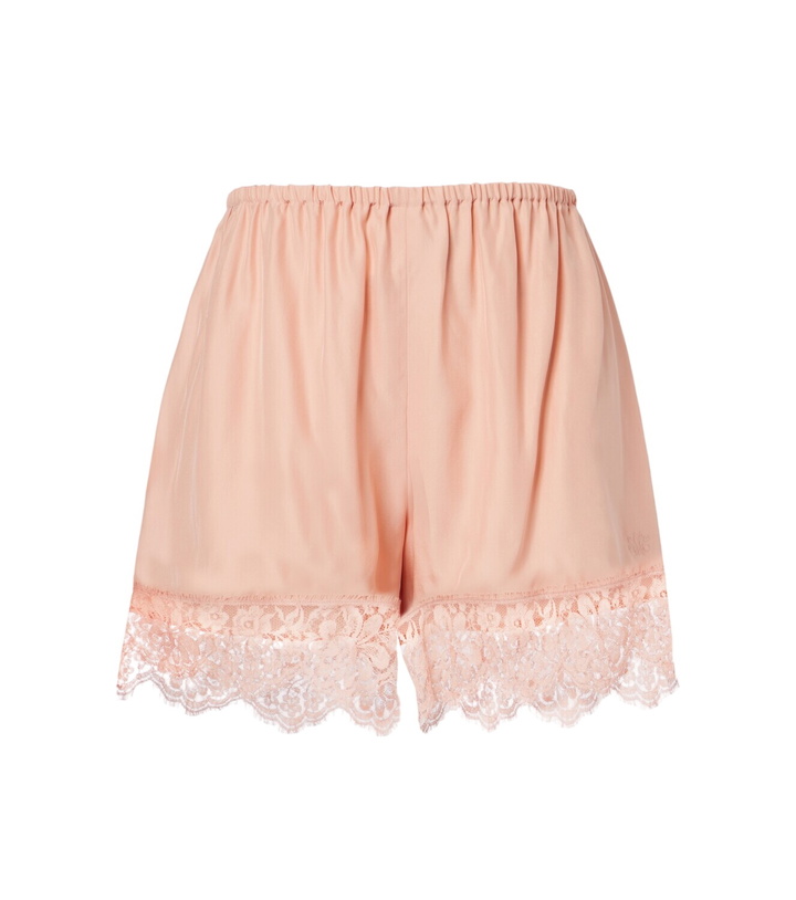Photo: Stella McCartney Lace-trimmed silk shorts