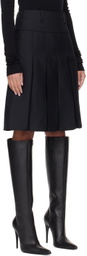 Fax Copy Express SSENSE Exclusive Black Midi Skirt