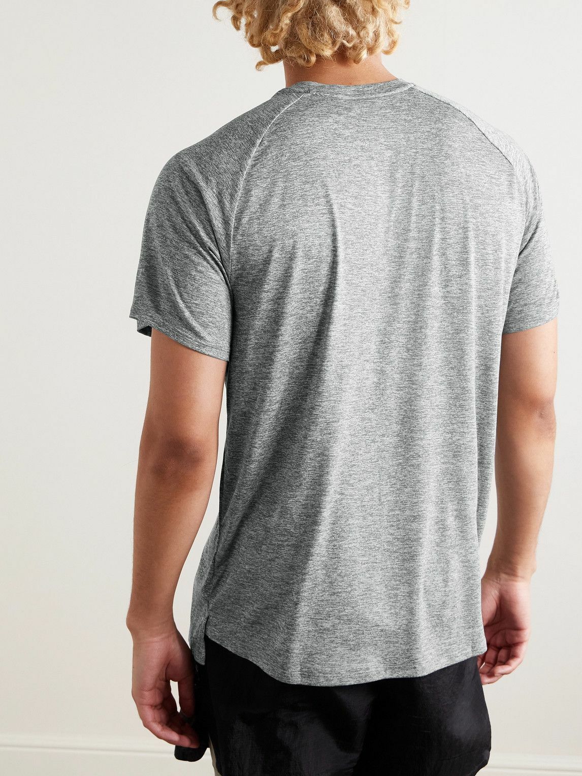 NIKE RUNNING - Stride Dri-FIT ADV Mesh T-Shirt - Gray