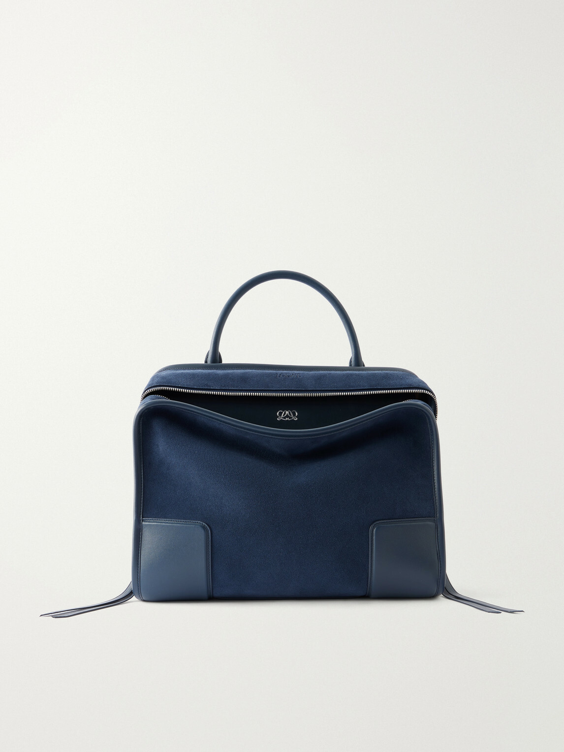 LOEWE - Amazona 180 Leather-Trimmed Suede Tote Bag