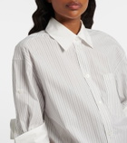 Acne Studios Striped cotton poplin shirt