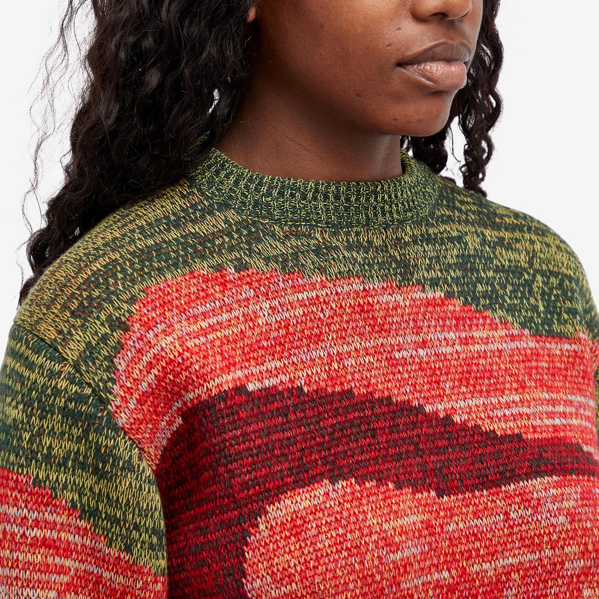 トップス TOGA PULLA Jacquard knit pullover TOGA Women's Jacquard knit pullover in Red Toga Pulla