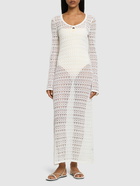 ISABEL MARANT Poros Cotton Blend Midi Dress