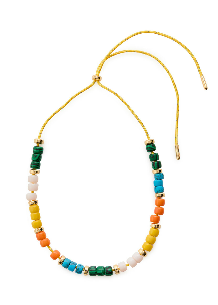 Eliou Pia Beaded Cord Necklace - Multicoloured 1 - One Size