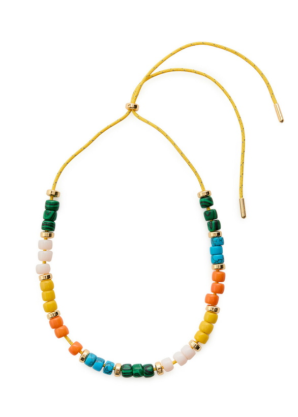 Photo: Eliou Pia Beaded Cord Necklace - Multicoloured 1 - One Size