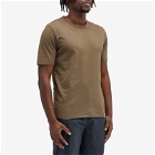 Folk Men's Contrast Sleeve T-Shirt in Ash Brown