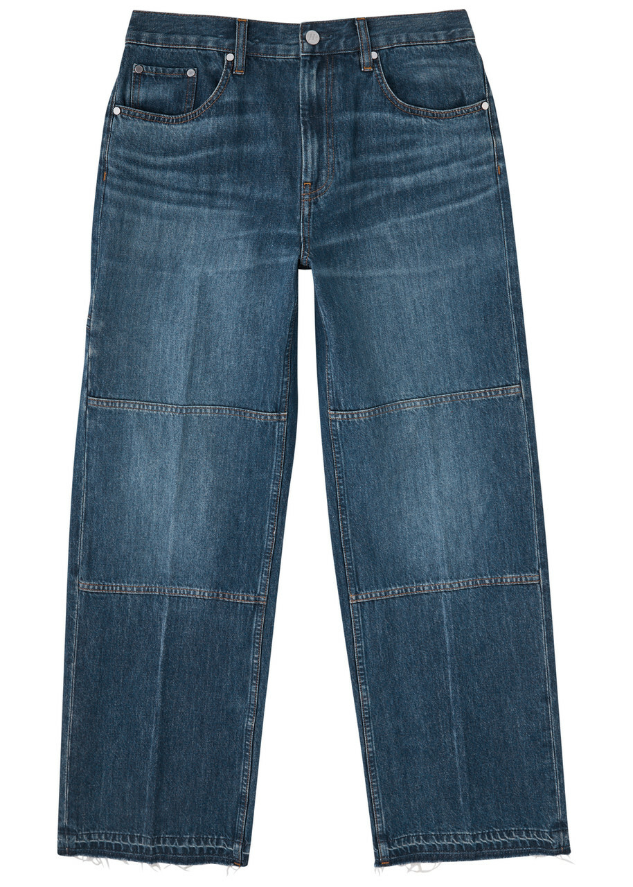 HELMUT LANG ブルー ジーンズ Helmut Lang ペイント ワイドジーンズ | ブルー | FARFETCH JP