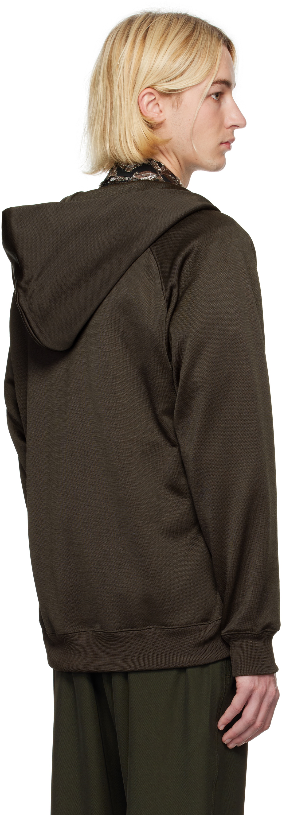 NEEDLES Brown Zipped Hoodie Needles