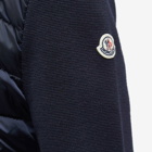 Moncler Men's Down Knit Jacket in Navy
