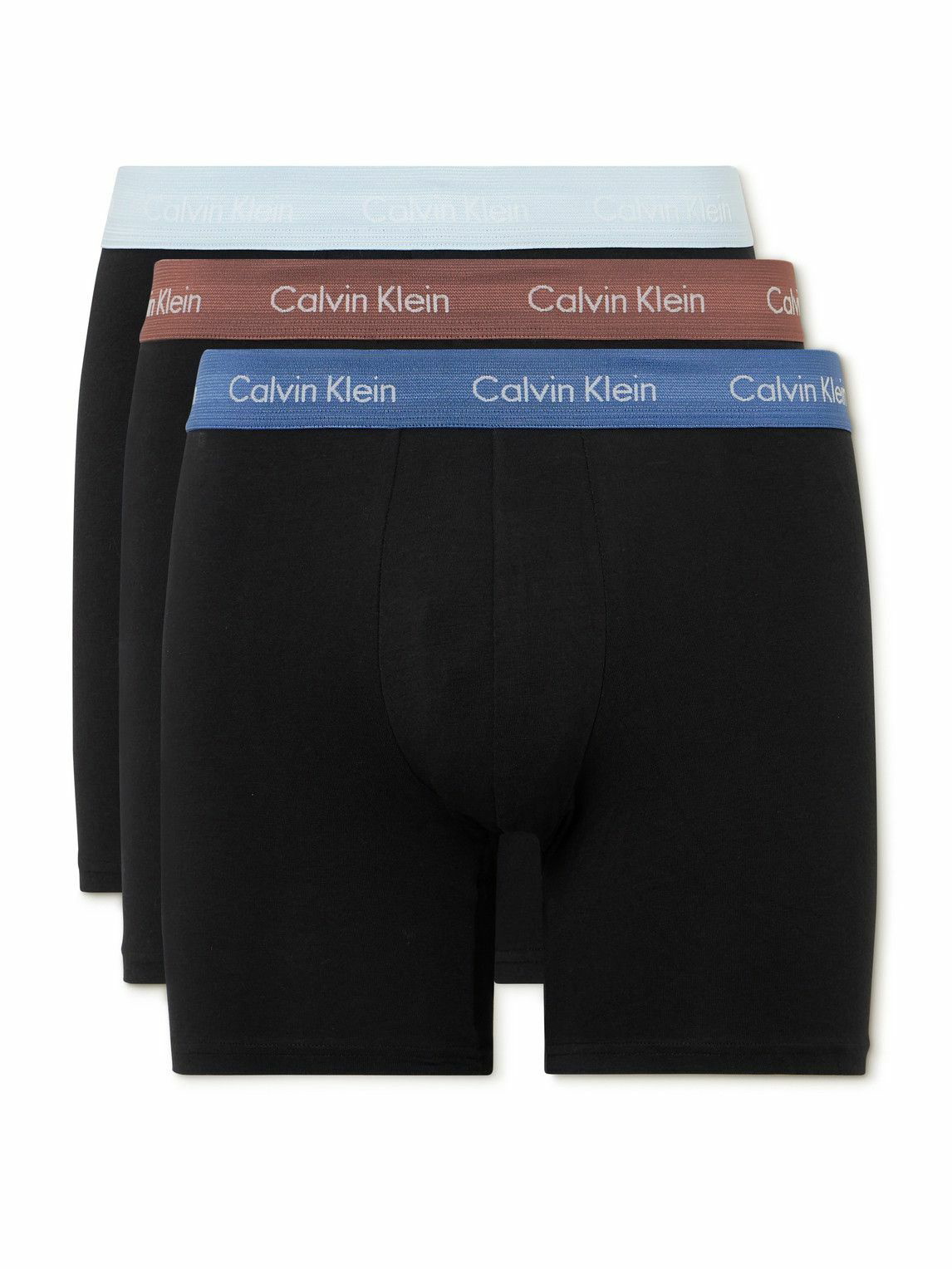 Calvin Klein Underwear - Three-Pack Stretch-Cotton Boxer Briefs - Black  Calvin Klein Underwear