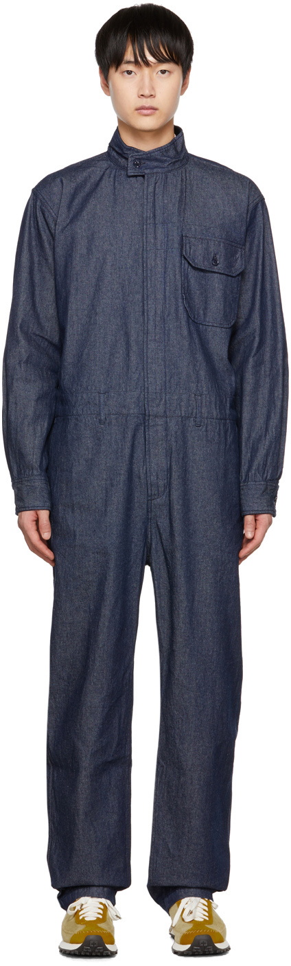 Engineered Garments Navy Racing Jumpsuit Engineered Garments