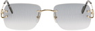 Cartier Gold 'Signature C de Cartier' Sunglasses