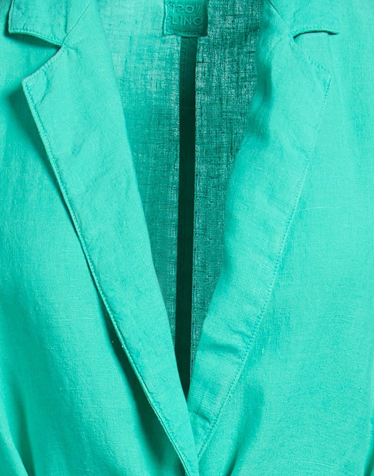 120% Lino Womens Blazer in Green