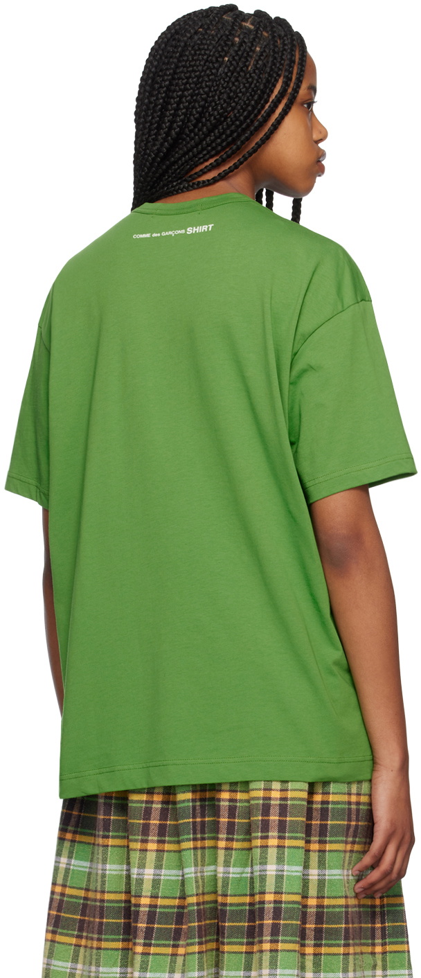 Comme des Garçons Shirt Green Crewneck T-Shirt