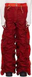 Charlie Constantinou Red Adjustable Length Lounge Pants