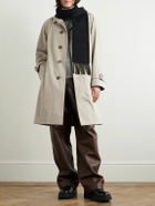 Burberry - Belted Cotton-Gabardine Trench Coat - Gray