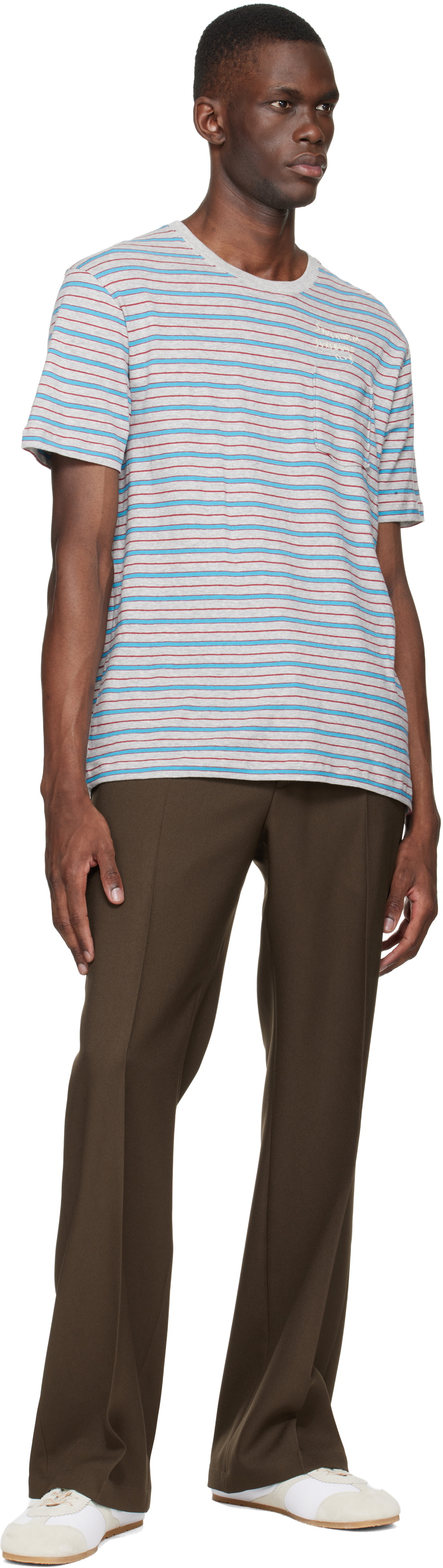 Stockholm (Surfboard) Club Brown Tailored Bootcut Trousers