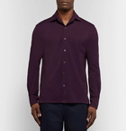 Rubinacci - Cotton-Piqué Polo Shirt - Men - Merlot