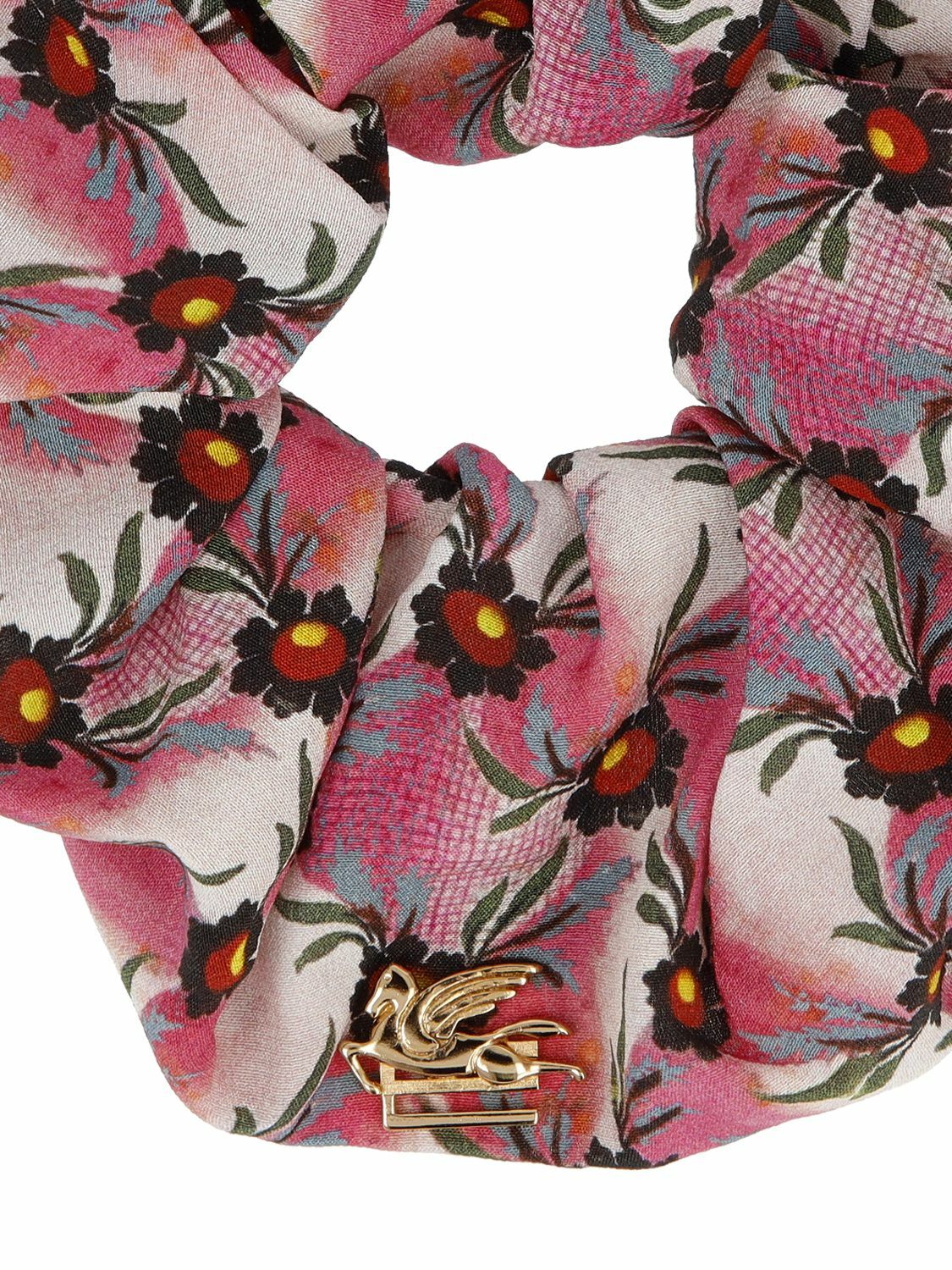 【Etro】Silk Scrunchie Hairband ETRO - Printed Silk Scrunchie Etro