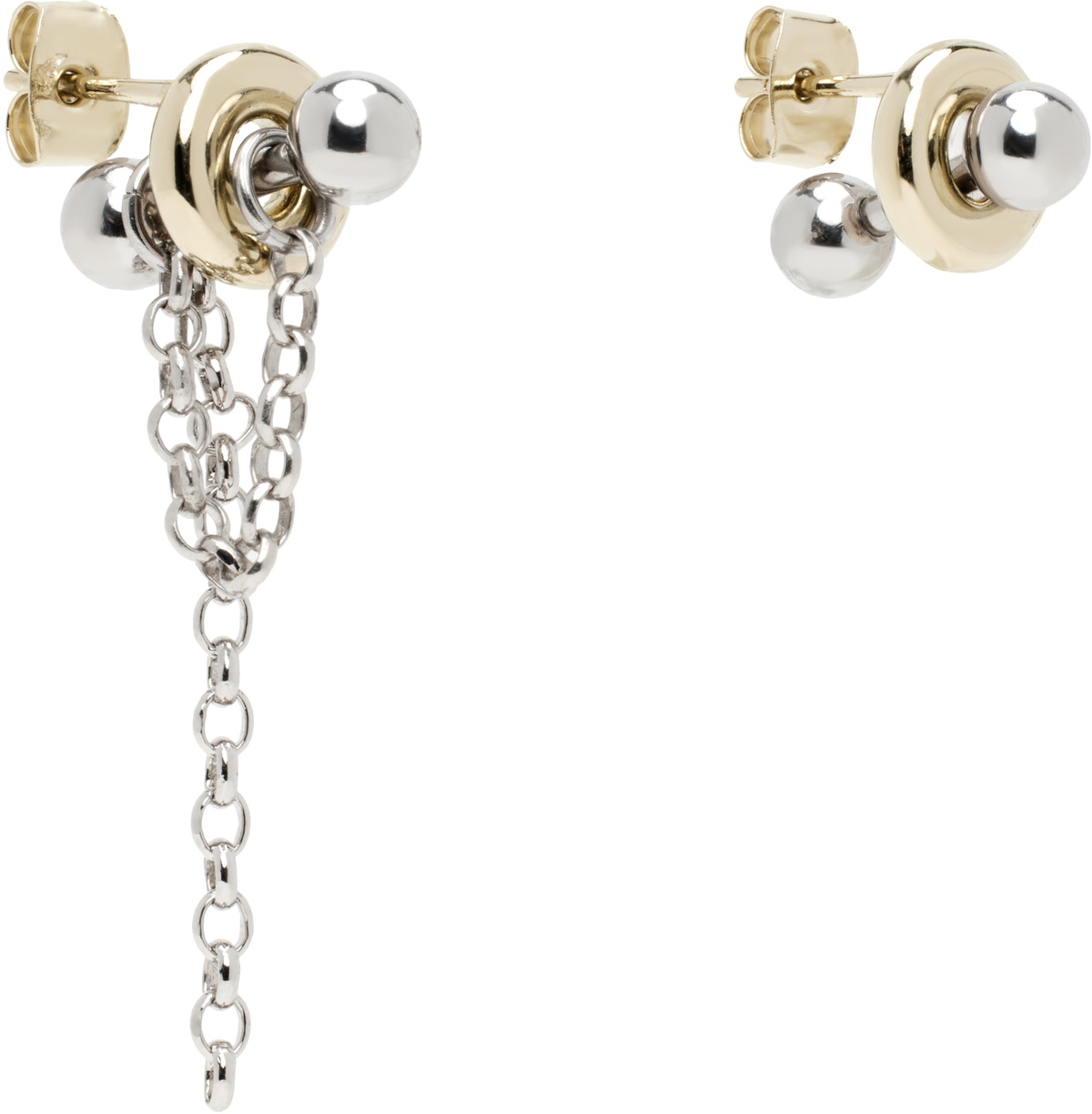 Justine Clenquet Gold & Silver Sinead Earrings