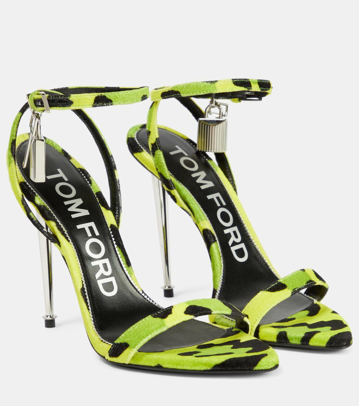 tom ford green leopard dress Tom Ford Yellow and Green Leopard Print Dress – De L'Époque