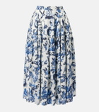 Erdem Floral jacquard midi skirt