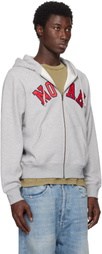 Noah Gray Arch Appliqué Zip-Up Hoodie