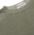 Incotex - Slim-Fit Reversible Cotton-Blend Sweater - Gray green