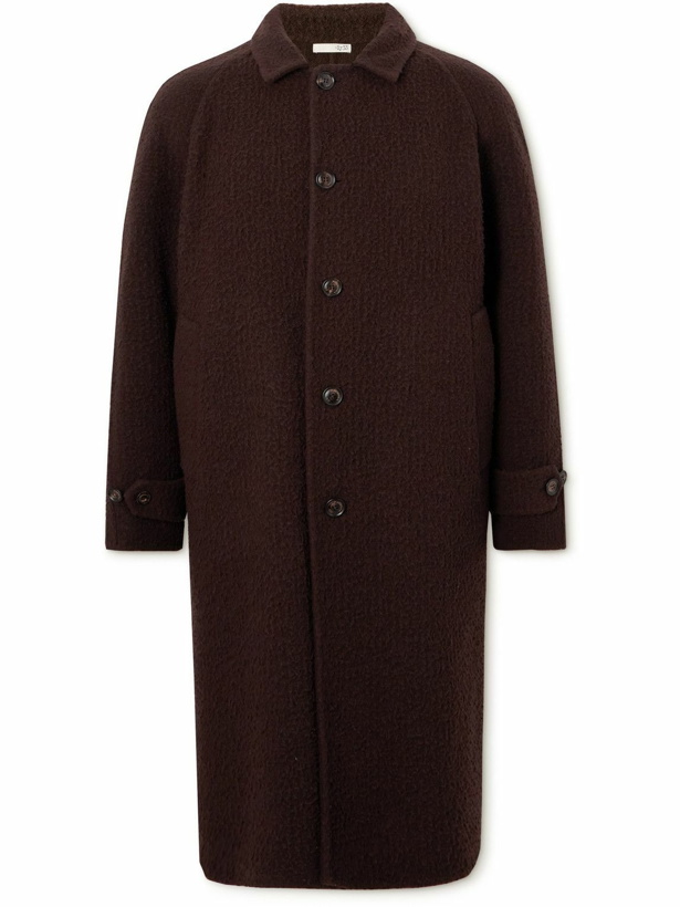 Photo: Piacenza Cashmere - Textured Virgin Wool-Blend Overcoat - Brown