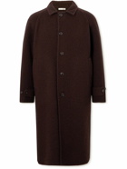 Piacenza Cashmere - Textured Virgin Wool-Blend Overcoat - Brown