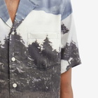 Soulland Men's Orson Snow Hare Shirt in Blue Multi