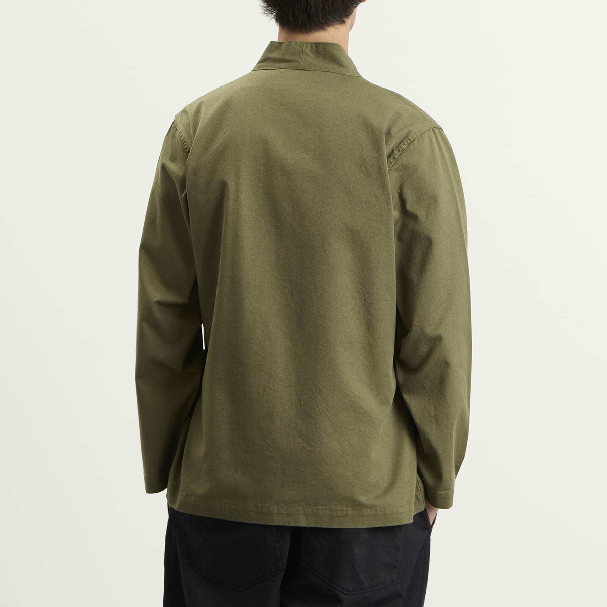 Universal Works Men's Twill Kyoto Work Jacket in Light Olive
