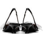 Marni Black Kat Slingback Kitten Heels