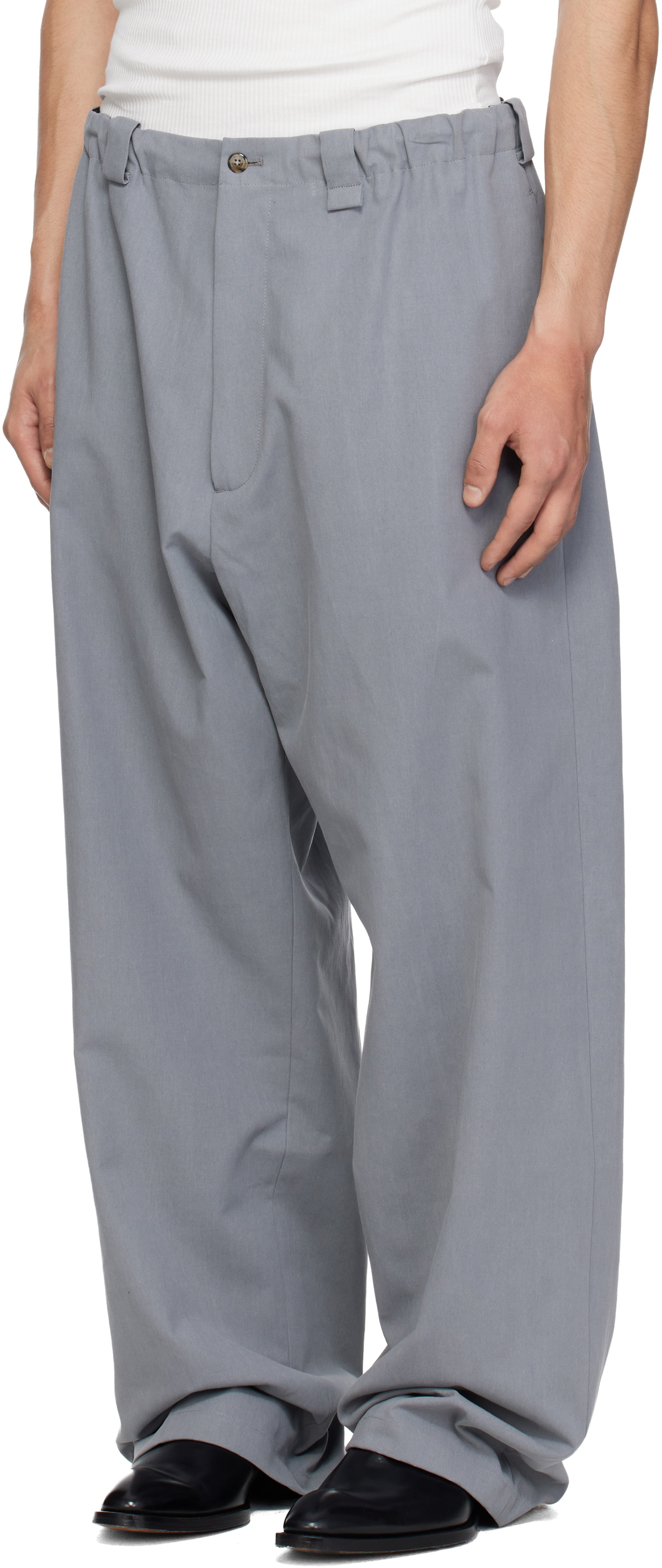WILLY CHAVARRIA Gray Toluca Trousers