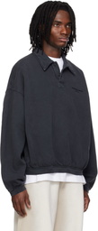 Alexander Wang Black Long Sleeve Polo