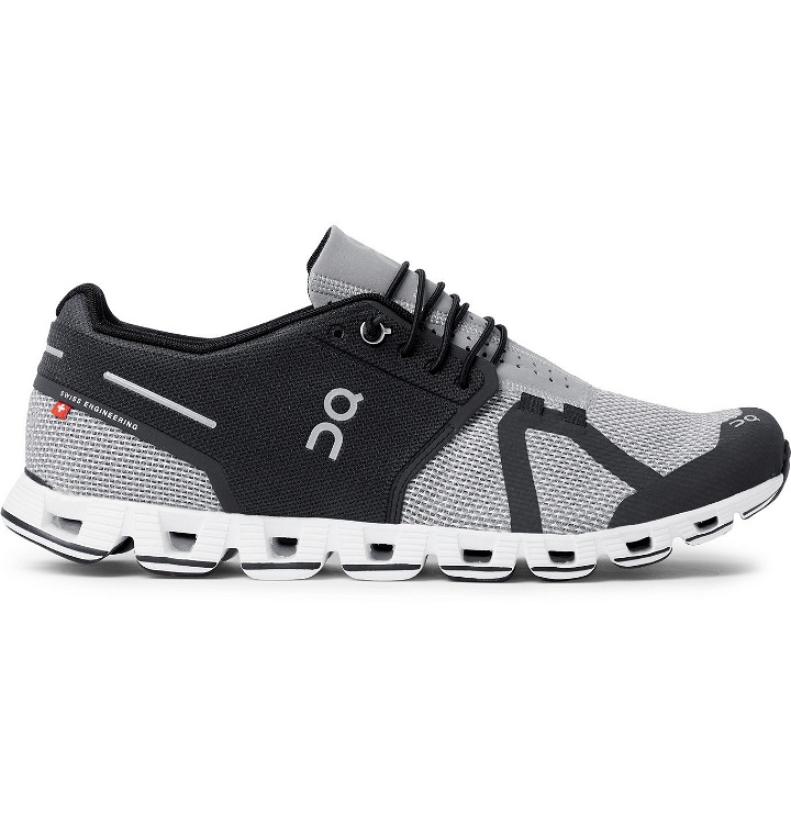 Photo: On - Cloud Mesh Slip-On Running Sneakers - Black