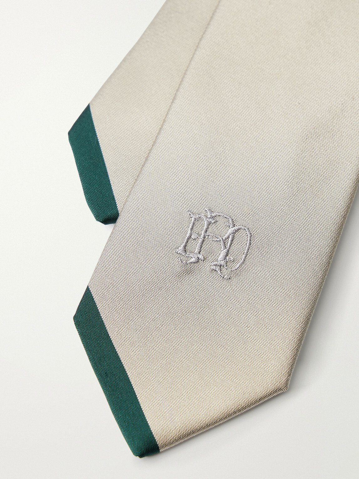 Enfants Riches Déprimés - 7cm Foxhole Logo-Embroidered Silk-Shantung Tie