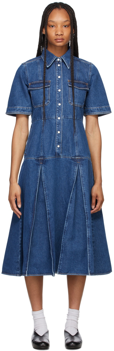 catherine denim dress Buy Veronica Beard Blue Catherine Dress in Denim For Women Online