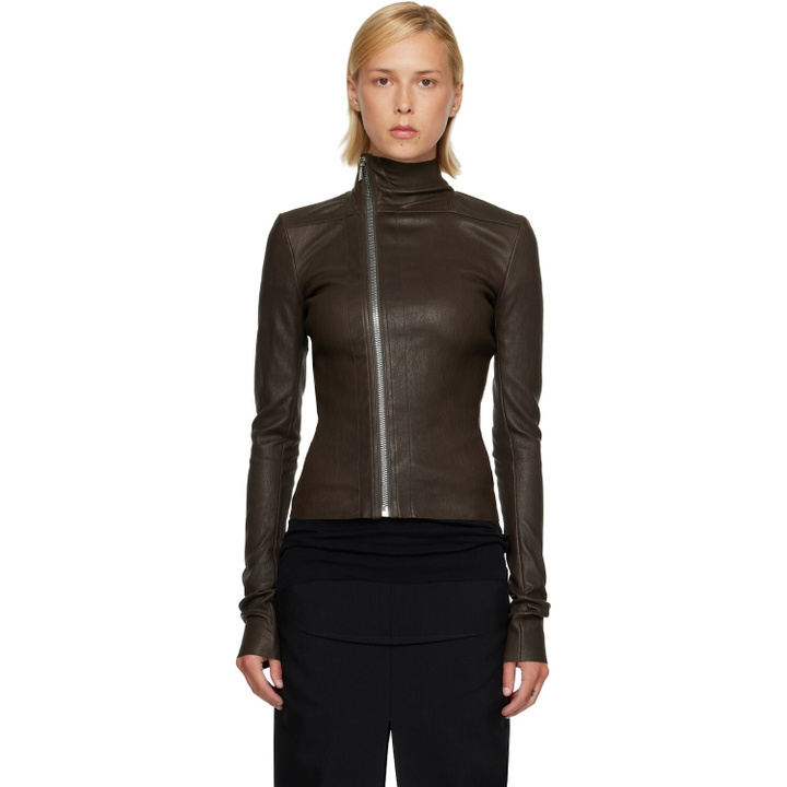 Photo: Rick Owens Brown Tower Gary Leather Jacket