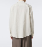 Studio Nicholson View striped cotton and linen shirt
