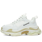 Balenciaga Men's Triple S Sneakers in White