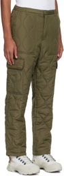 TAION Khaki Four-Pocket Down Cargo Pants