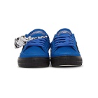 Off-White Blue and Black Low Vulcanized Sneakers