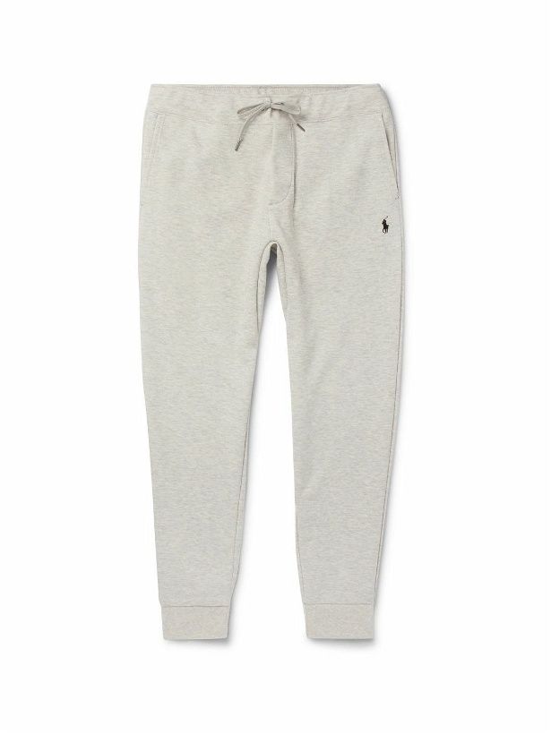 Photo: Polo Ralph Lauren - Slim-Fit Mélange Tapered Jersey Sweatpants - Gray