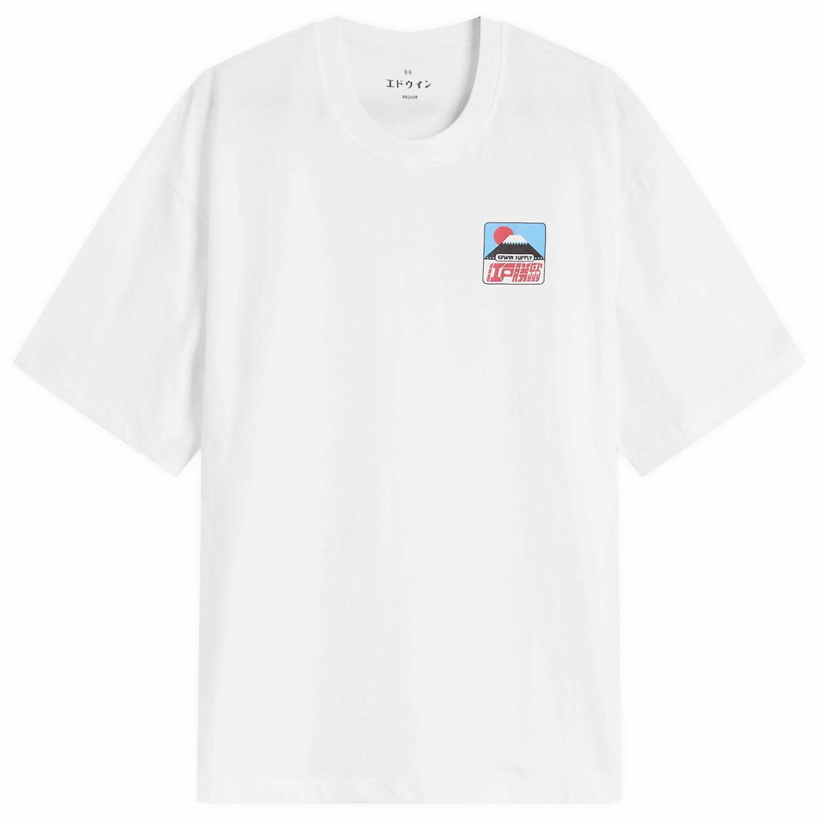 Edwin Men's Sunset On Fuji San T-Shirt in White