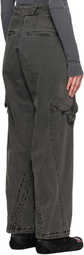 HYEIN SEO Gray Dyed Cargo Pants
